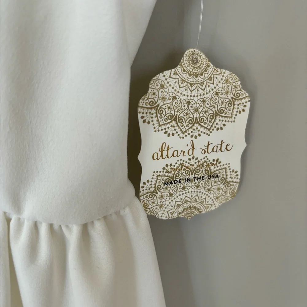 Altar’d State White Flutter Sleeve Mini Dress - Picture 5 of 10